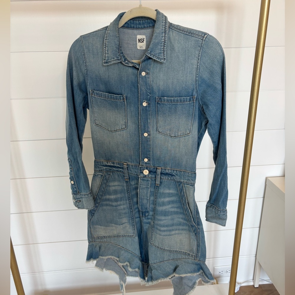NSF Denim Romper